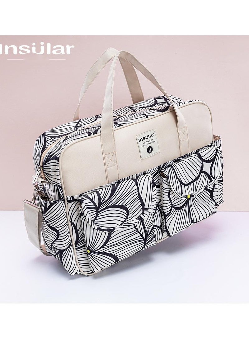 insular Floral Printed Baby Diaper Handbag - Image 1