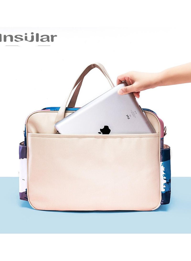 insular Floral Printed Baby Diaper Handbag - Image 4