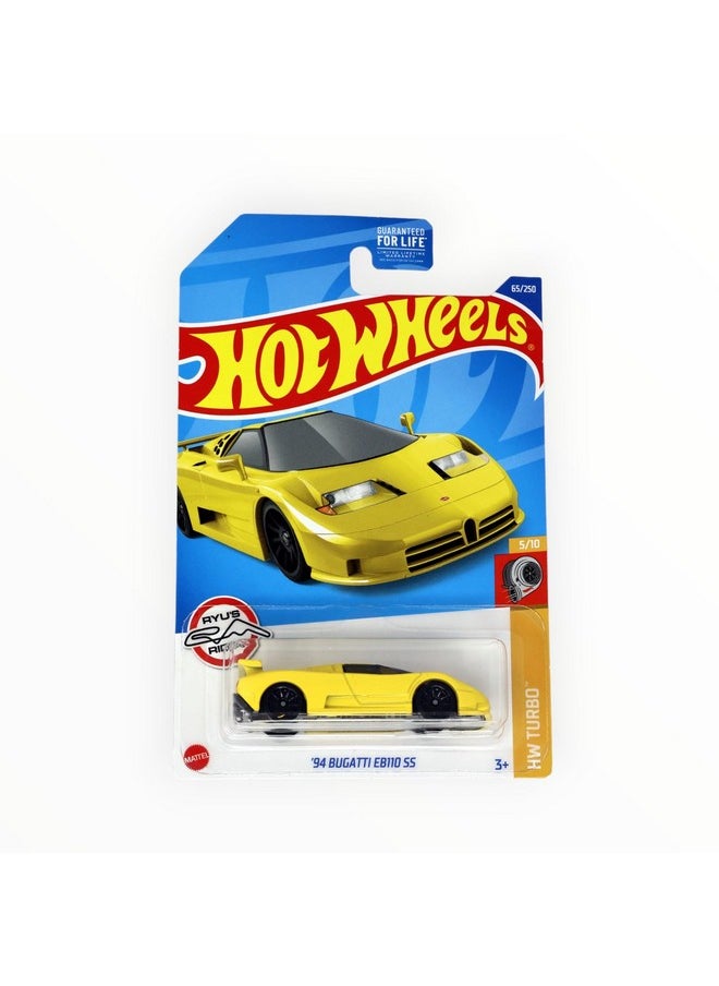 Hot Wheels - '94 Bugatti Eb110 Ss, Turbo 5/10, Yellow - Image 1