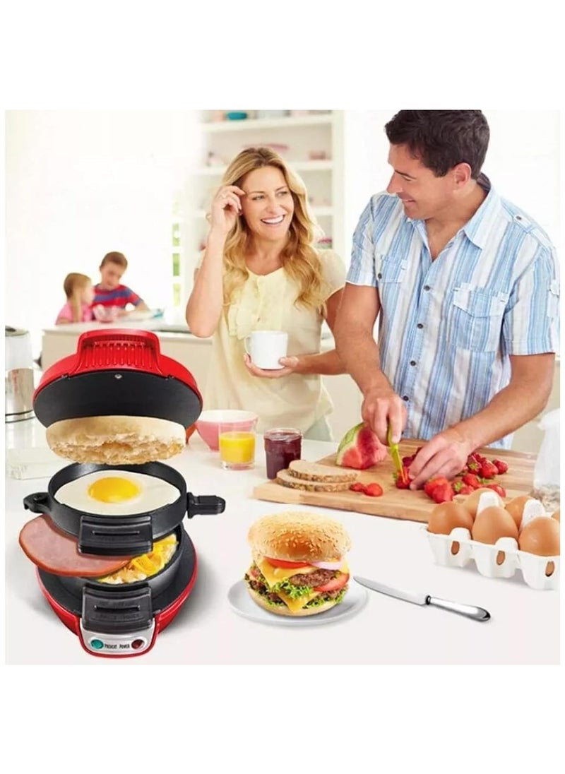 Hamburger Maker 110V Sandwich Maker Home Breakfast Maker Omelette Toaster