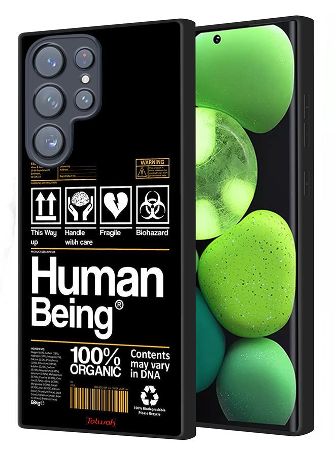 Tolwak Samsung Galaxy S22 Ultra 5G Protective Case Cover Human Being Sticker - Image 1