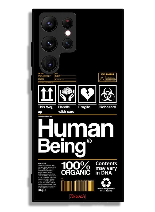 Tolwak Samsung Galaxy S22 Ultra 5G Protective Case Cover Human Being Sticker - Image 3