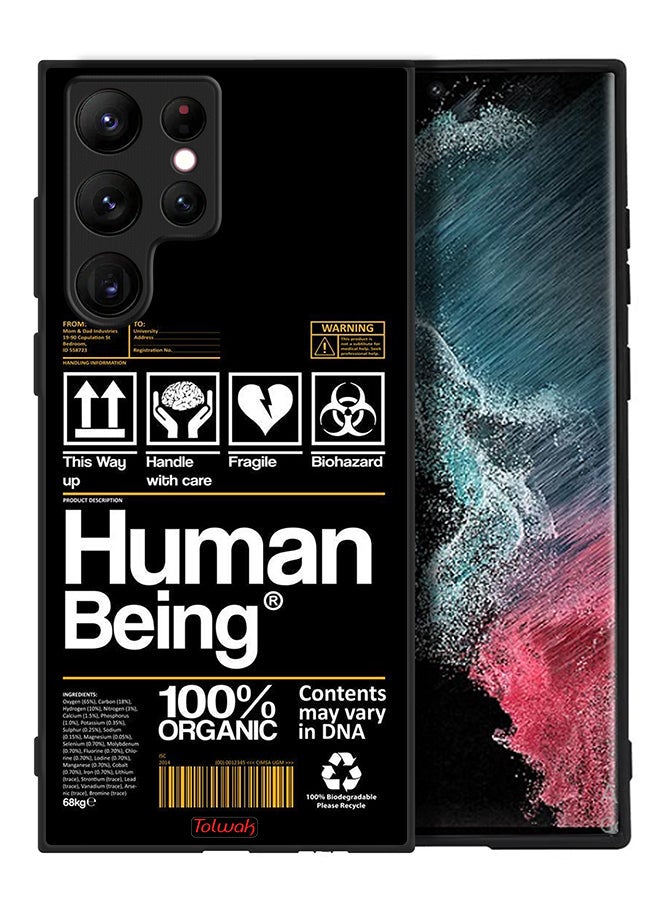 Tolwak Samsung Galaxy S22 Ultra 5G Protective Case Cover Human Being Sticker - Image 2