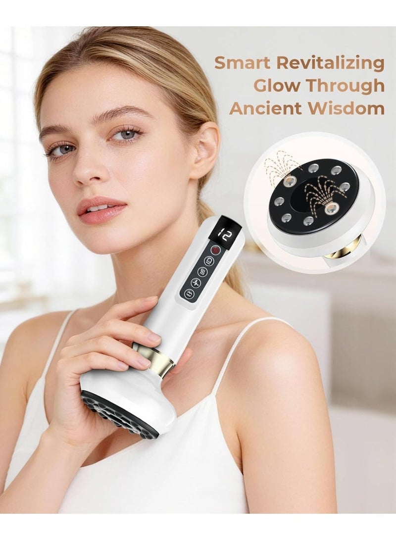 Electric Cupping & Gua Sha Massager with Heating Function, 12 Suction Levels Smart Negative Pressure Massage Device, Wireless Full Body Deep Tissue Massager for Muscle Relaxation, Abdomen, Back, Legs and Neck Care - Image 5