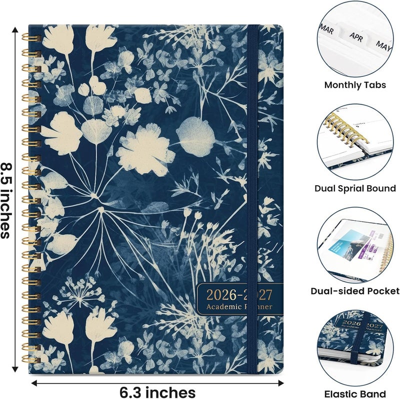 ZOTIA Planner 2026-2027, Monthly and Weekly Academic Planner July 2026 - June 2027, Hardcover Student Teacher Planning Agenda Calendar Book with Tabs, Perfect for Office School Supplies, A5 (6.3" x 8.5 - Image 4