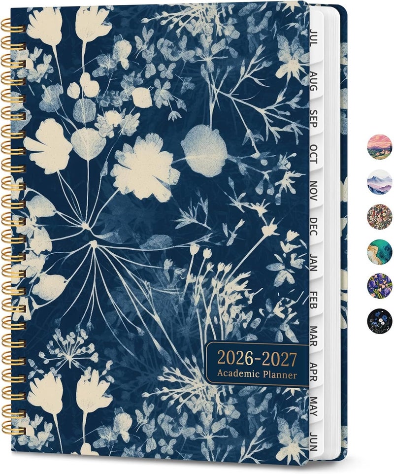 ZOTIA Planner 2026-2027, Monthly and Weekly Academic Planner July 2026 - June 2027, Hardcover Student Teacher Planning Agenda Calendar Book with Tabs, Perfect for Office School Supplies, A5 (6.3" x 8.5 - Image 1