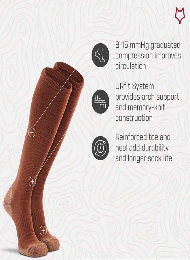 FOX RIVER Military Tactical Boot Socks | Medium Weight | Mid-Calf | Wick Dry | Quick Dry Fibers | Shock Absorption and Memory Knit Construction | Army Colors | Coyote Brown | Medium - Image 4