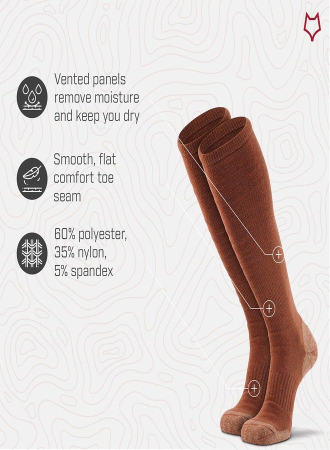 FOX RIVER Military Tactical Boot Socks | Medium Weight | Mid-Calf | Wick Dry | Quick Dry Fibers | Shock Absorption and Memory Knit Construction | Army Colors | Coyote Brown | Medium - Image 5