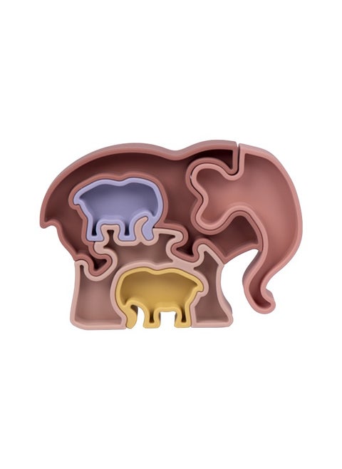 Silicone Stacking Toy For Babies/Kids, Elephant Shape, Bpa Free 100% Safe - Elephant