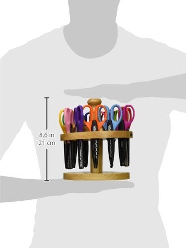 School Smart Paper Edger Scissors, 6-1/2 x 2-1/2 Inches, Assorted Colors, Set of 12 - Image 3