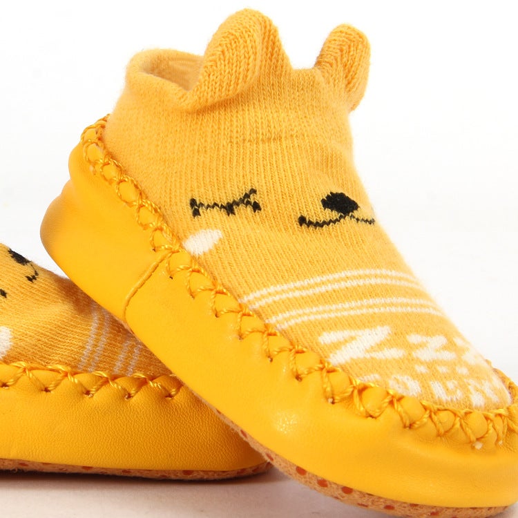 Children's Non-Slip Cartoon Floor Socks – Combed Cotton Baby Toddler Shoes - Image 5