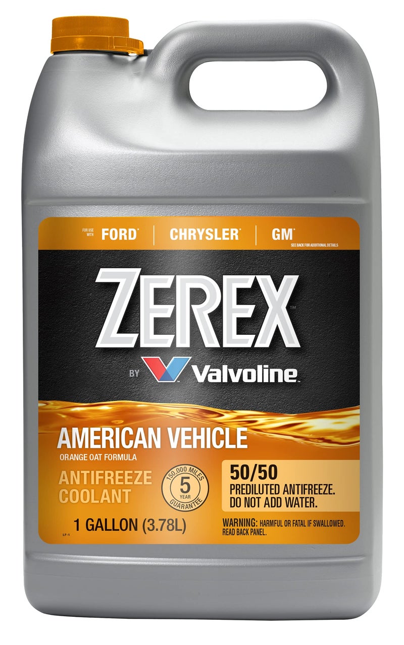 Zerex American Vehicle 50/50 Ready-to-Use Antifreeze Coolant 1 Gallon - Image 1