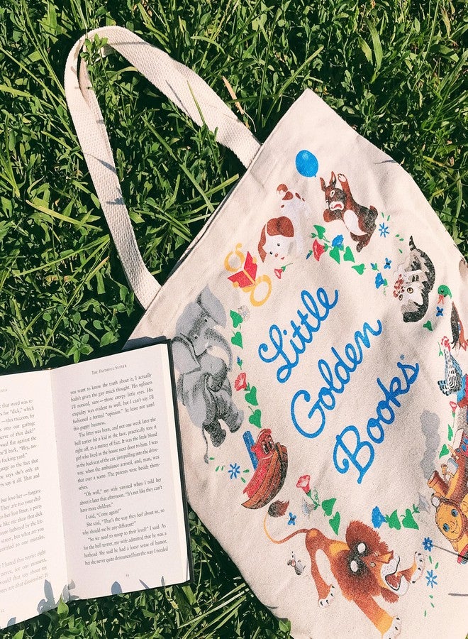 Out of Print Little Golden Books Tote Bag with Inner Pocket - Gift for Book Lovers - Image 3