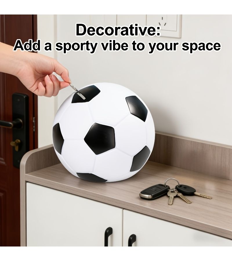 Football Money Jar Large Capacity Easy Deposit for Sports Fans - Image 4