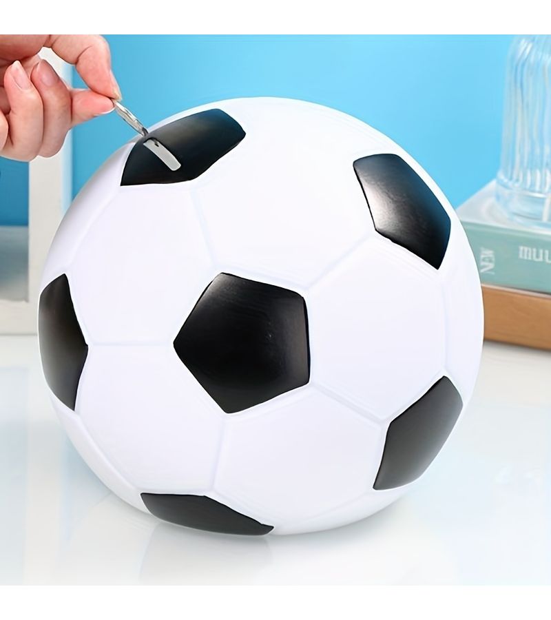 Football Money Jar Large Capacity Easy Deposit for Sports Fans - Image 1