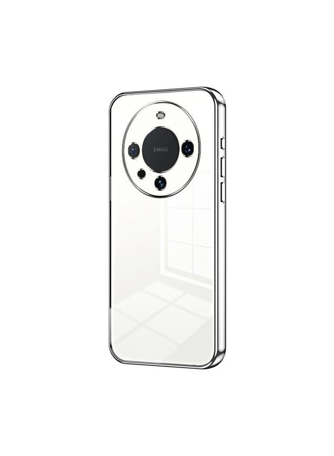 اس-توب جراب لهاتف Huawei Mate 60 Pro / 60 Pro+ جراب هاتف شفاف مطلي بفتحة دقيقة - Image 1