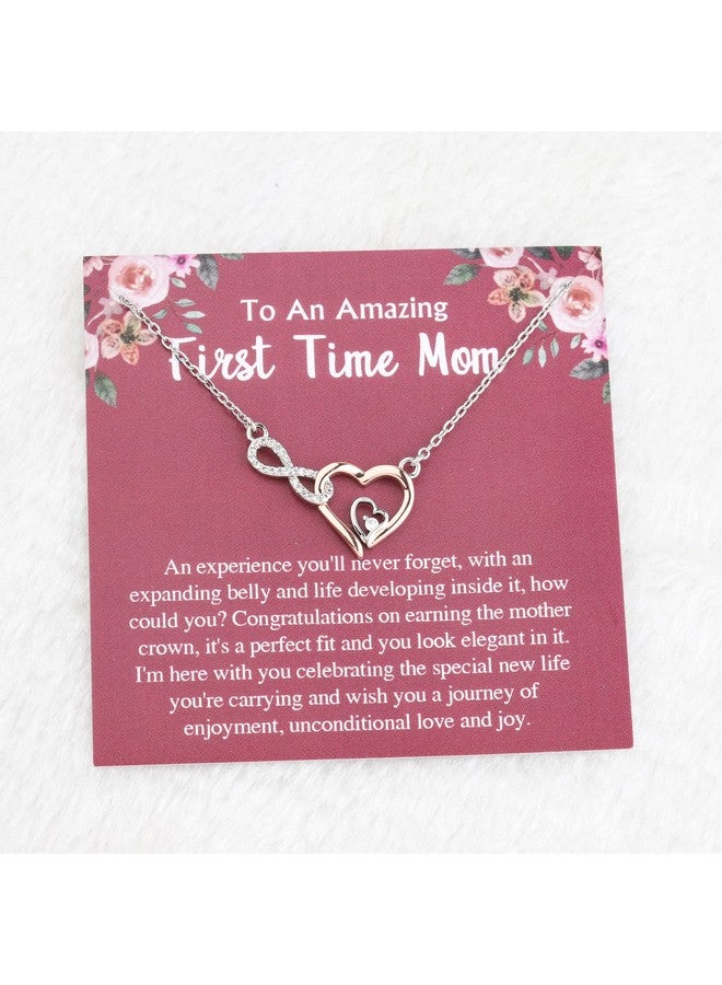 MYOSPARK هدية للأم المستقبلية قلادة للأم الجديدة بطاقة رسالة للأم لأول مرة مجوهرات إعلان عن الطفل هدية مجوهرات (بطاقة الأم لأول مرة) - Image 3