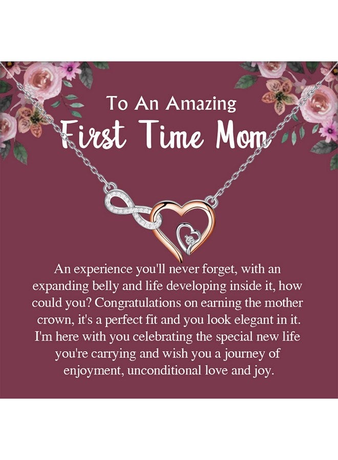 MYOSPARK هدية للأم المستقبلية قلادة للأم الجديدة بطاقة رسالة للأم لأول مرة مجوهرات إعلان عن الطفل هدية مجوهرات (بطاقة الأم لأول مرة) - Image 2