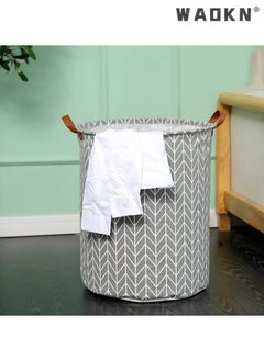 WAOKN Laundry Baskets Foldable, 65L Waterproof Laundry Basket, Collapsible Laundry Hamper Washing Bin Clothes Bag Organizer Basket, Storage Wash Basket Hamper for Toys Clothes Bedroom  - Image 3