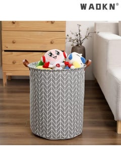WAOKN Laundry Baskets Foldable, 65L Waterproof Laundry Basket, Collapsible Laundry Hamper Washing Bin Clothes Bag Organizer Basket, Storage Wash Basket Hamper for Toys Clothes Bedroom  - Image 5