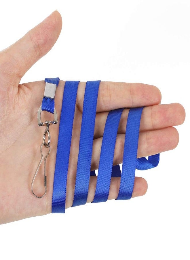 Antspirit Lanyards for Id Badges 50pcs Lanyard with Clip Swivel Hooks for Name Tag ID Badge Holder, Employees, Students, Attendees (50, Blue) - Image 4