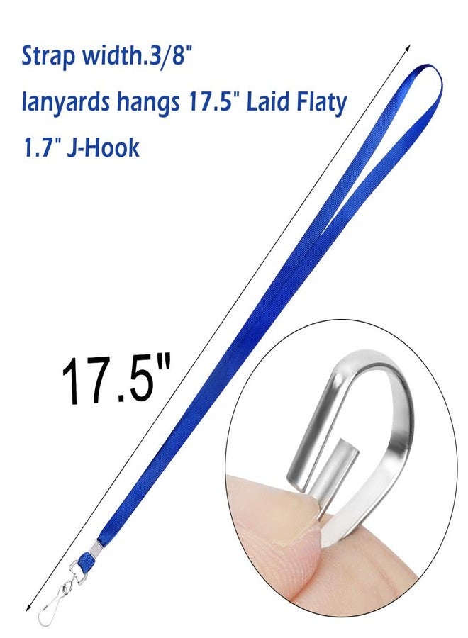 Antspirit Lanyards for Id Badges 50pcs Lanyard with Clip Swivel Hooks for Name Tag ID Badge Holder, Employees, Students, Attendees (50, Blue) - Image 5