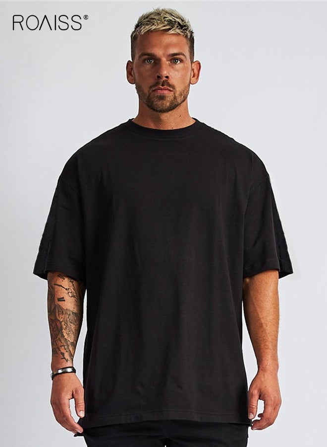رويس تي شيرت صيفي أنيق، تيشيرتات فضفاضة بسيطة، تيشيرتات كلاسيكية قصيرة الأكمام، تيشيرتات ناعمة ومريحة، مناسبة للارتداء اليومي أو أي مناسبة - Image 1