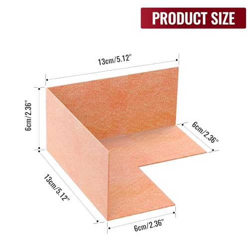 Muschbath 6 Pack Inside Waterproof Membrane4 Pack Inside 2 Pack Outside Waterproofing Membrane Seamlessly Fits The Corner for Bathroom Shower Steam Room Toilet Kitchen - Image 3