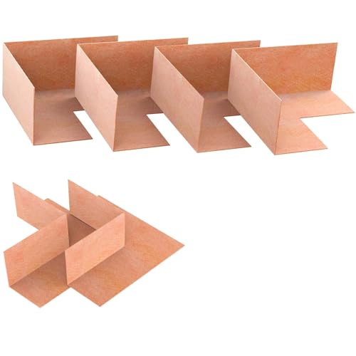 Muschbath 6 Pack Inside Waterproof Membrane4 Pack Inside 2 Pack Outside Waterproofing Membrane Seamlessly Fits The Corner for Bathroom Shower Steam Room Toilet Kitchen - Image 1
