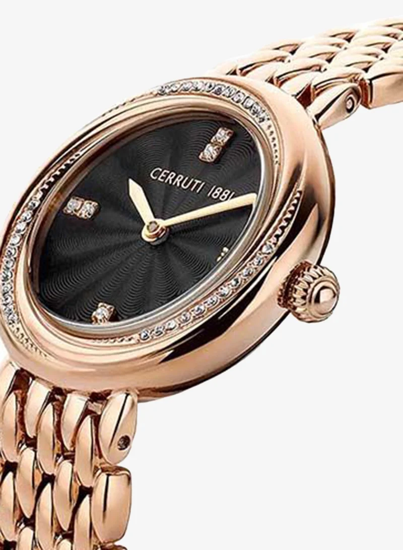 CERRUTI 1881  REITI Round Analog Wrist Watch CIWLG2207002 - 30 mm - Pink for Women | Best Price UAE