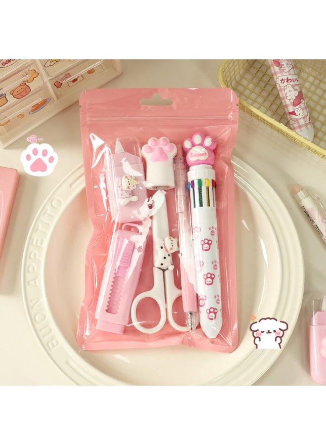 Cute Cartoon   Claw Stationery Set Class Group Buying Souvenirs  Student Learning Stationery