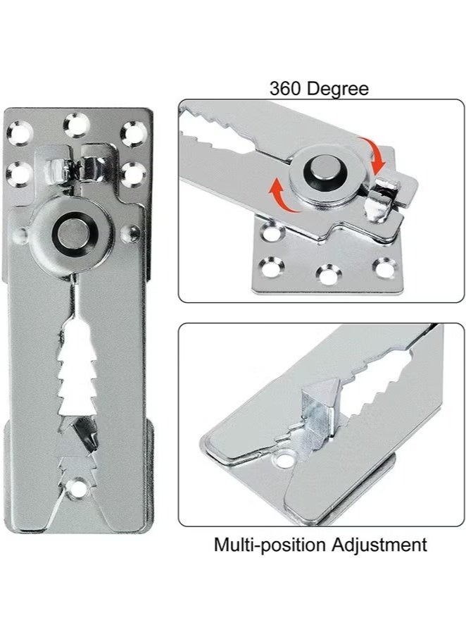 2 Pack Sofa Connector Sectional Couch Connector with Screws, Universal Sectional Clips Sofa Connection Bracket Hooks Buckle for Sliding Sofas - Image 2