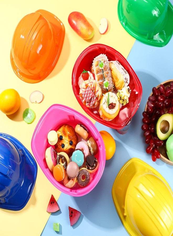 Gejoy 24 Pcs Construction Party Hats Bulk Plastic Construction Hard Hat Suitable for Worker Costume Role Playing Birthday Supplies Dress Up Party - Image 4