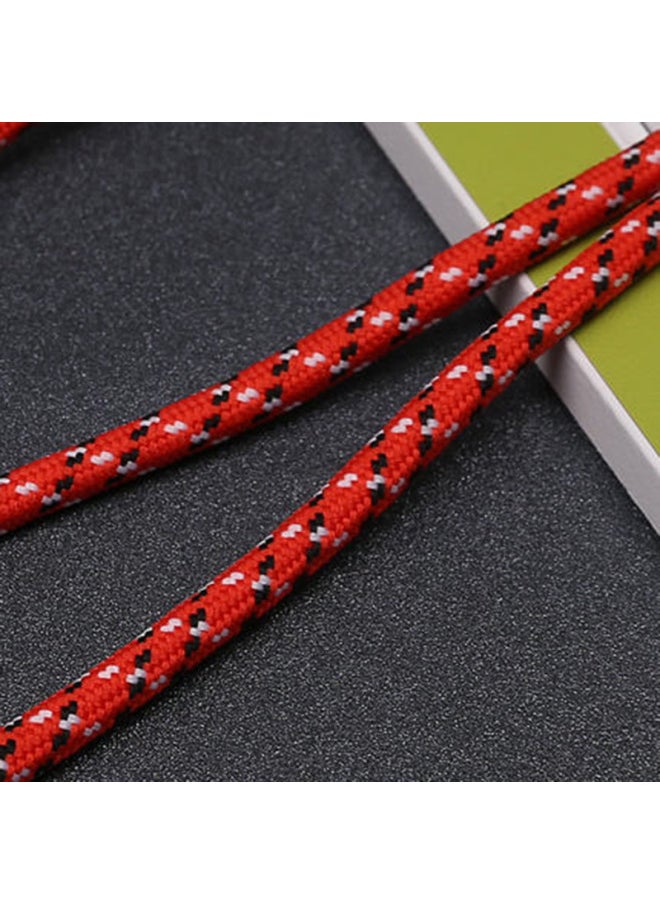 Adjusting Mobile Phone Lanyard U Disk Short Lanyard Intercom Camera Bluetooth Speaker Key Anti-lost Thick Wrist Rope-Specifications Support Image Upload:Bold Halter Neck Lanyard-long Style-red And White