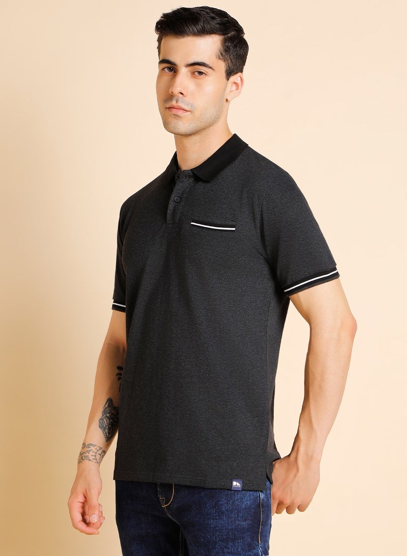 Dennis Lingo Black T-Shirt for Men, Essential Comfort  - Image 5