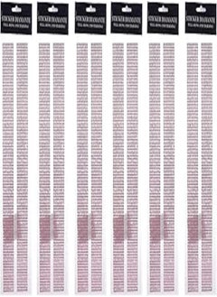 Generic 3A 21915-18 Plastic Diamond Sticker Set Of 6 Pieces For Paper, Decoration And Clothes - Pink 