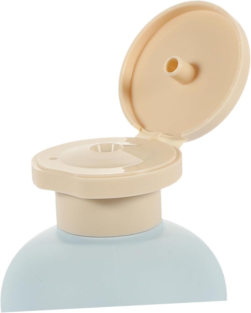All user friendly build SHOWERORO 2pcs Travel Shampoo Bottles Flip Cap Plastic Refillable Toiletry Bottles for Shampoo Lotion Reliable durability - Image 4