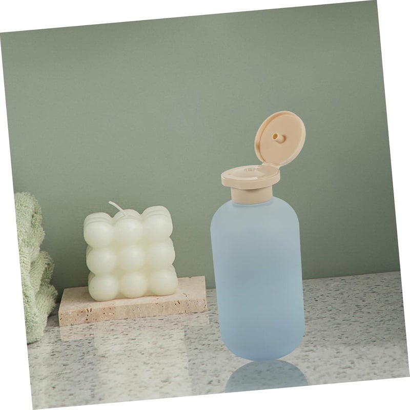All user friendly build SHOWERORO 2pcs Travel Shampoo Bottles Flip Cap Plastic Refillable Toiletry Bottles for Shampoo Lotion Reliable durability - Image 5