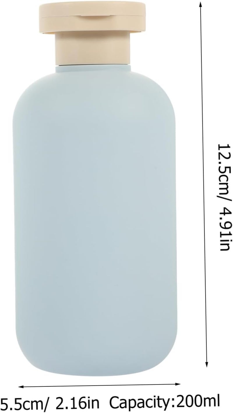 All user friendly build SHOWERORO 2pcs Travel Shampoo Bottles Flip Cap Plastic Refillable Toiletry Bottles for Shampoo Lotion Reliable durability - Image 2