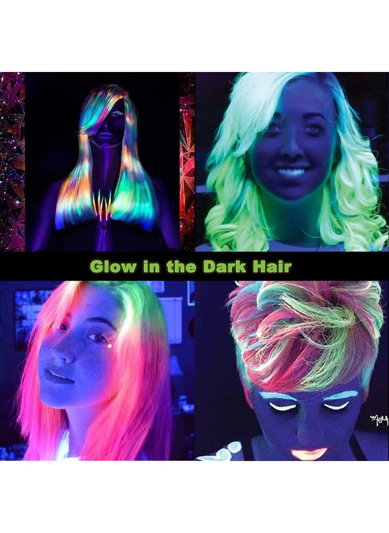 CICINY CICINY UV LED Black Light Bulbs 2 Pack, A19 E26 8W Blacklight Bulb for Glow in The Dark, UVA Level 385-400nm, Blacklight Light Bulbs for Parties Body Paint Fluorescent Poster Pet Stains  - Image 5