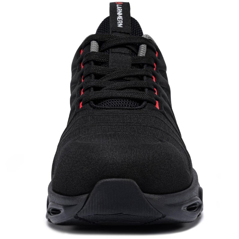 LARNMERN Steel Toe Shoes for Men Safety Shoes Work Sneakers Comfortable Safety Toe Sneakers Work Lightweight Colorful Zapatos de Seguridad (12,Red Black) - Image 4