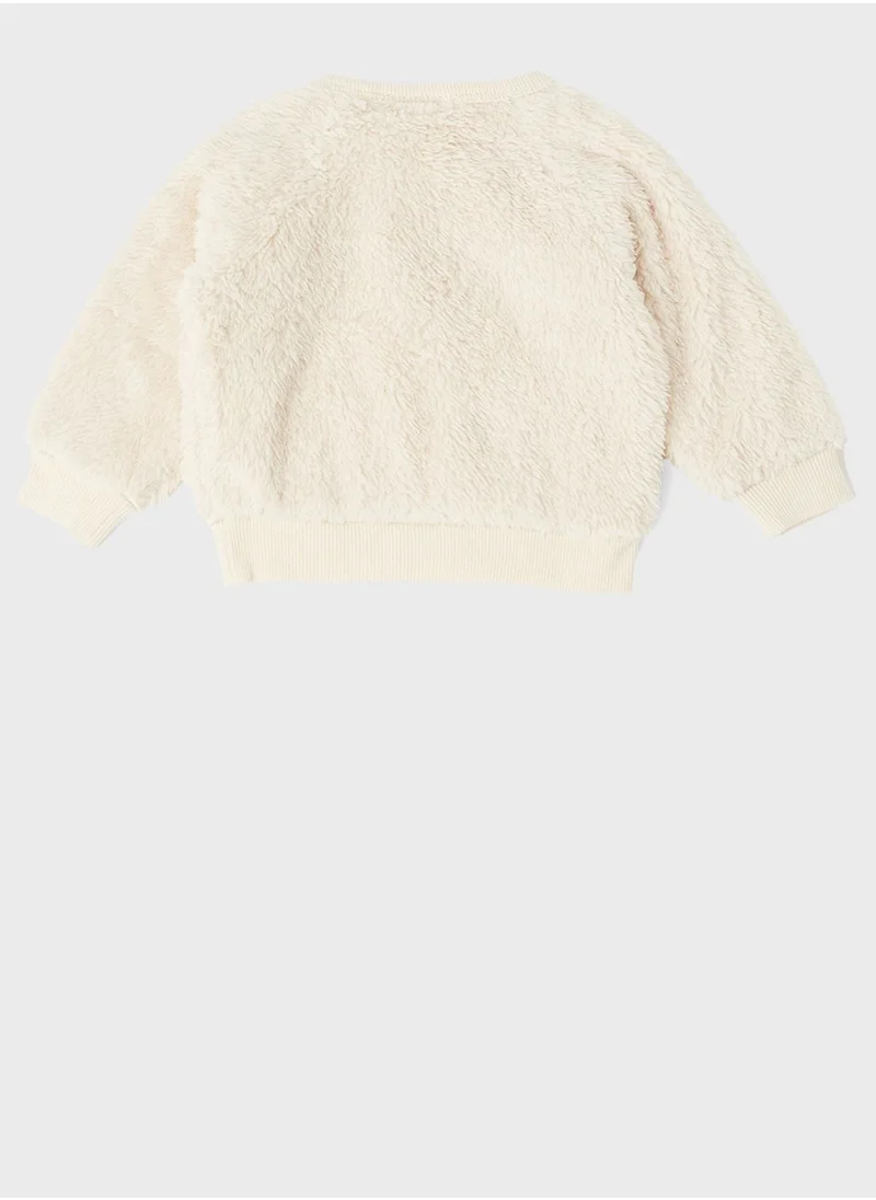 NAME IT Infant Faux Fur Sweatshirt