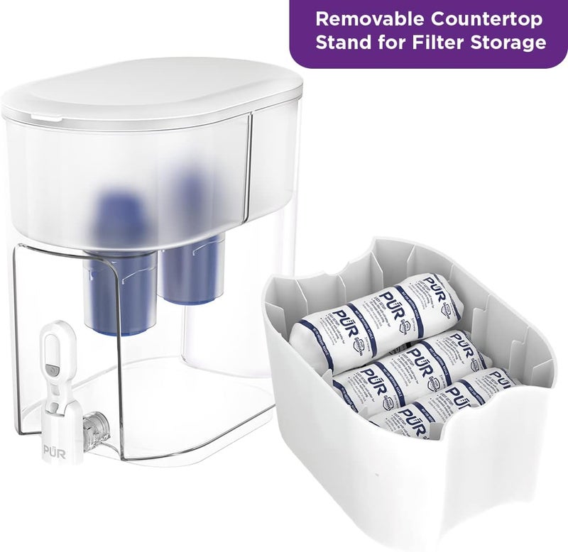 Pur منقي مياه PUR XL سعة 44 كوب مع 2 فلتر PUR أصلي أكبر سعة متاحة سعة 44 كوب 2 في 1 ترشيح قوي أسرع آمن للغسالة PDI4000Z - Image 3