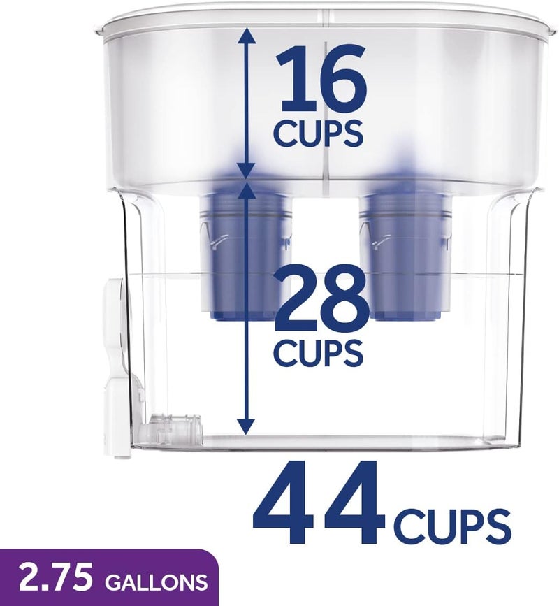 Pur منقي مياه PUR XL سعة 44 كوب مع 2 فلتر PUR أصلي أكبر سعة متاحة سعة 44 كوب 2 في 1 ترشيح قوي أسرع آمن للغسالة PDI4000Z - Image 4