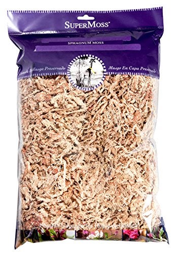 SuperMoss (22301) Orchid Sphagnum Moss Dried, Natural, 8oz - Image 1