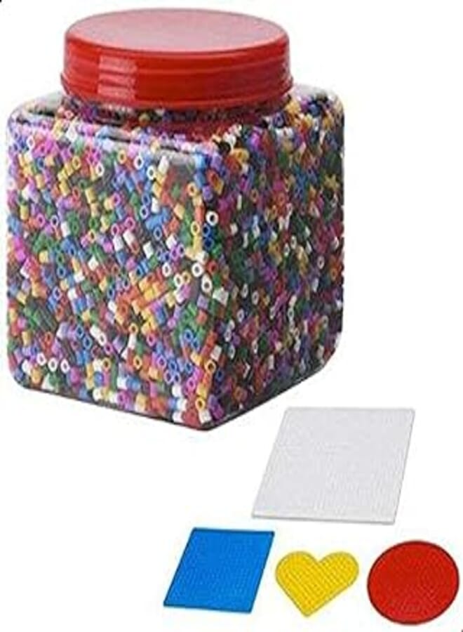 Pyssla Beads Toy -14000 Pieces with 4 Template