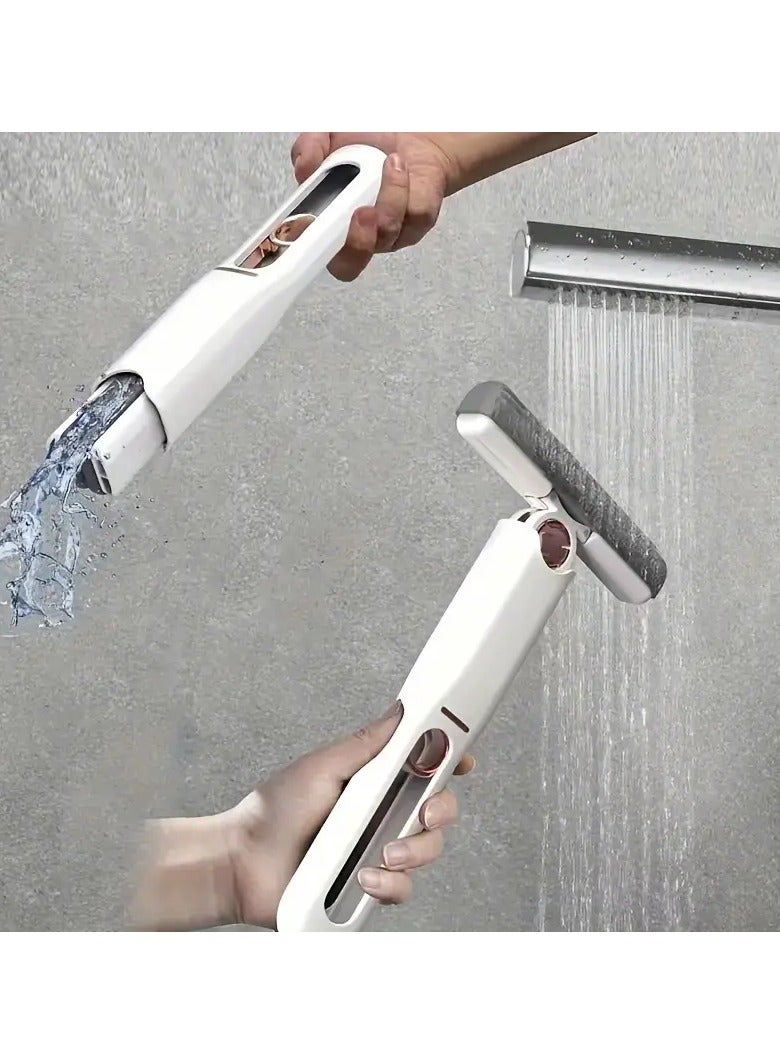 بروماس ممسحة صغيرة 1 رأس ممسحة إسفنجية، ممسحة غسيل بدون استخدام اليدين، ممسحة سطح المكتب، ممسحة زجاجية، ممسحة إسفنجية محمولة متعددة الأغراض، مناسبة للحمام والسيارة والنوافذ وتنظيف الزجاج، فائقة الامتصاص - Image 1