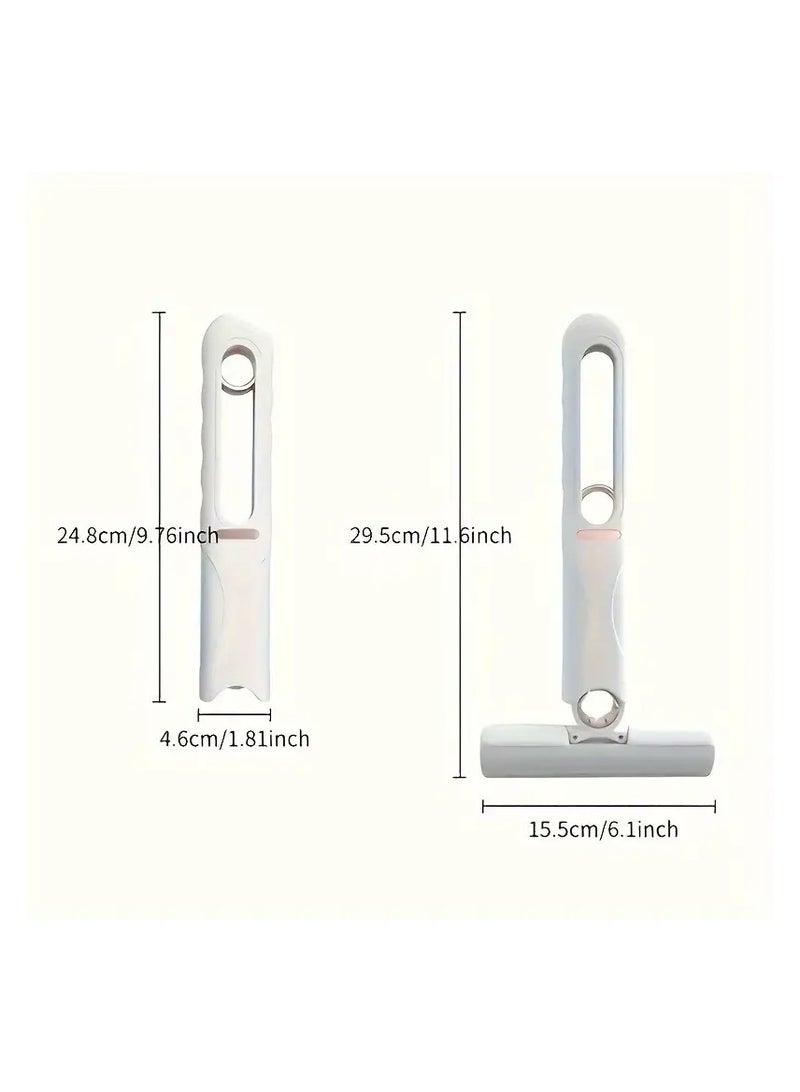 بروماس ممسحة صغيرة 1 رأس ممسحة إسفنجية، ممسحة غسيل بدون استخدام اليدين، ممسحة سطح المكتب، ممسحة زجاجية، ممسحة إسفنجية محمولة متعددة الأغراض، مناسبة للحمام والسيارة والنوافذ وتنظيف الزجاج، فائقة الامتصاص - Image 3