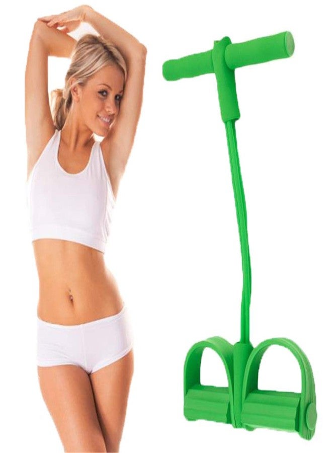 CLOMANA® 4 Latex Tubes Pull Rope for Abdomen,Waist, Arms, Legs, Tummy Stretching & Slimming (Multi Color) - Image 2