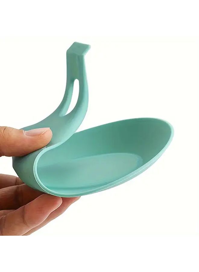 1 PC Heat Resistant Silicone Spoon Rest Black Non Slip Kitchen Utensil Holder Ergonomic Design Multi Color Options Cooking Dining Durable Easy Clean Countertop Protector - Image 4